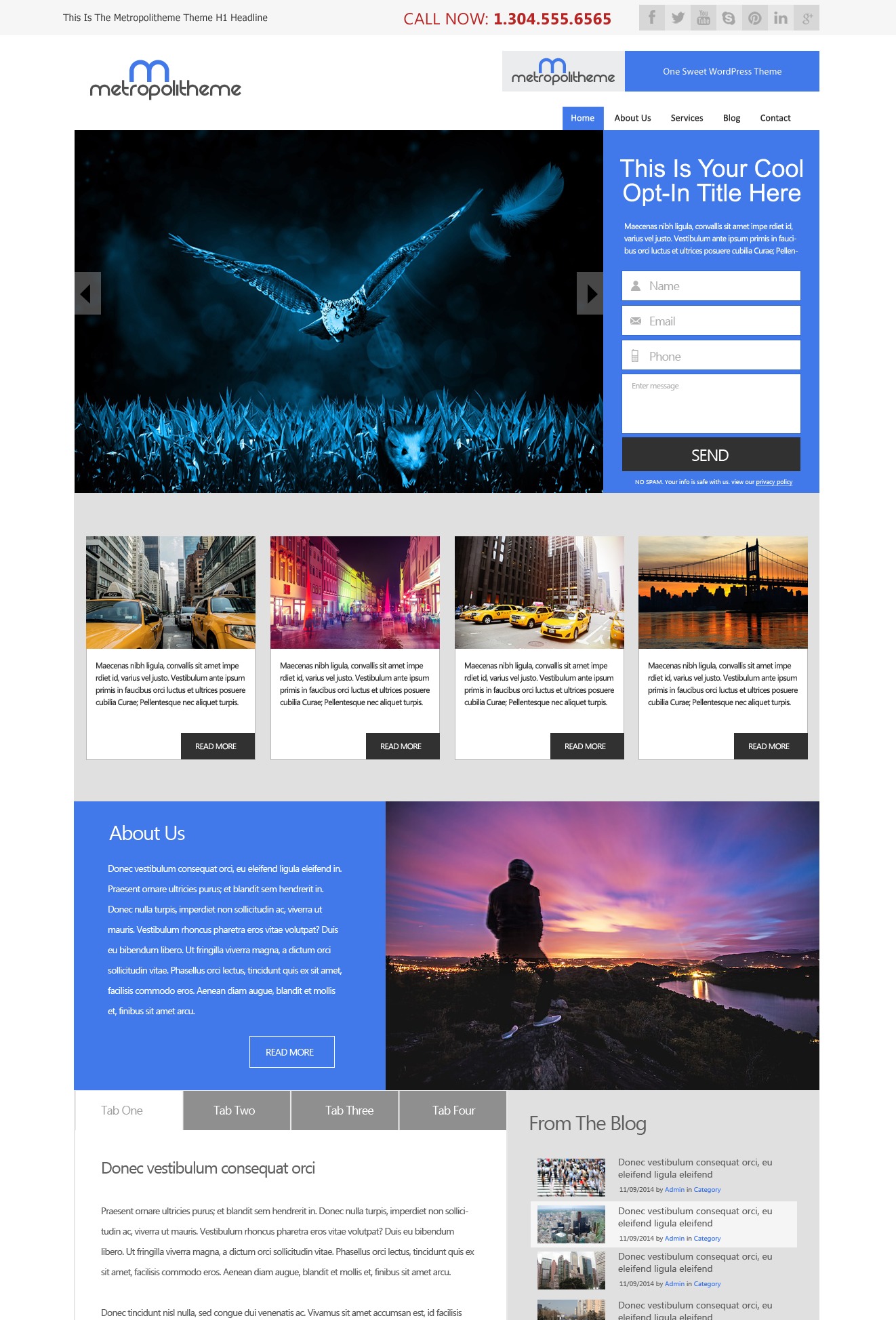 Metropoli Theme WordPress theme by WPTheme Addict