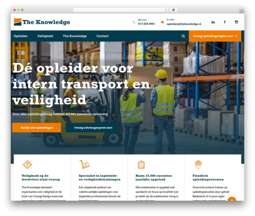 Optime template WordPress - theknowledge.nl