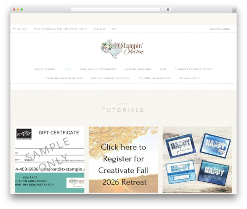 Refined Theme theme WordPress - txstampin.com