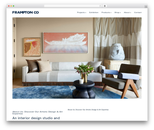Responsive Mobile top WordPress theme - framptonco.com