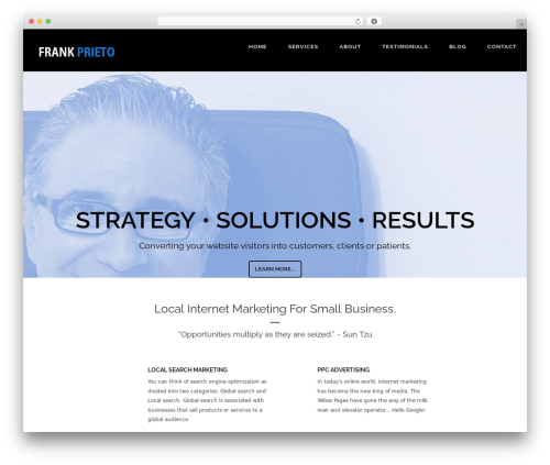 Simple Divine WordPress theme design - frankprieto.com