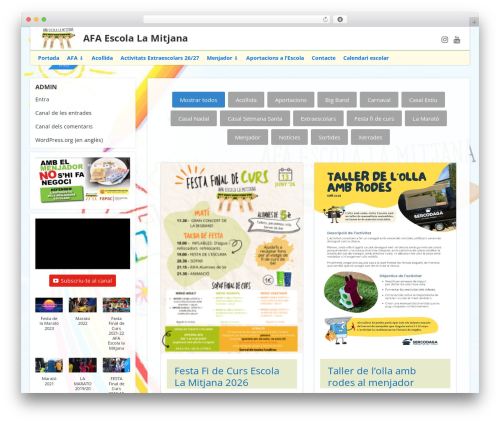 Theme WordPress NEBlue - afaescolalamitjana.cat