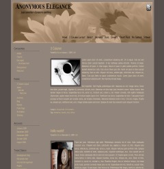 Theme WordPress Anonymous Elegance by Mina