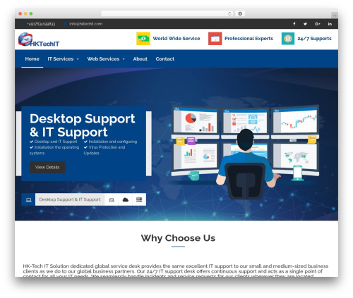 WordPress theme EcoHosting - hktechit.com