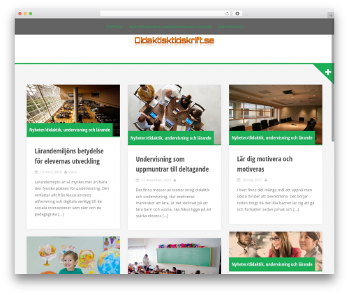 Alizee WordPress theme - didaktisktidskrift.se