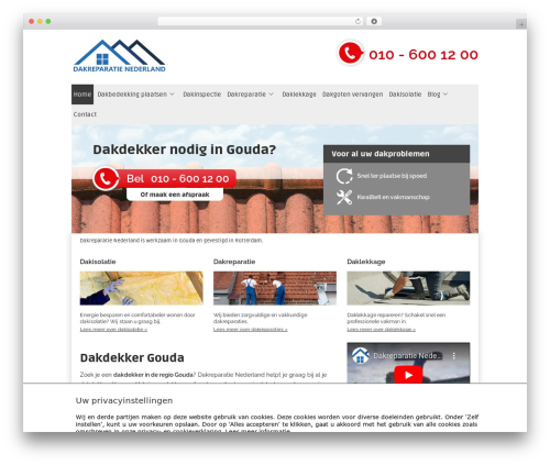 Bono Flex Theme WordPress theme - dakdekker-gouda.nl