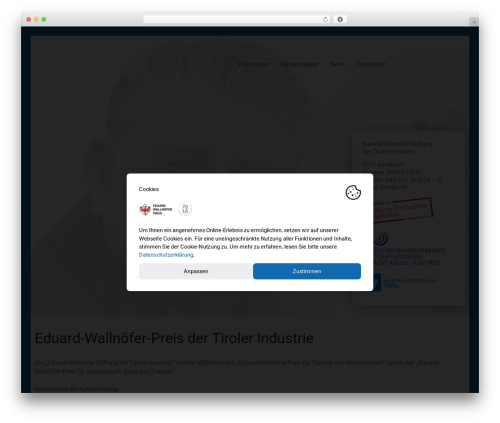 Buerostark Child theme WordPress - eduard-wallnoefer-preis.at