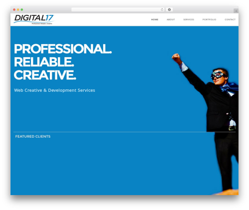 Eight Degree WordPress theme - digital17.com