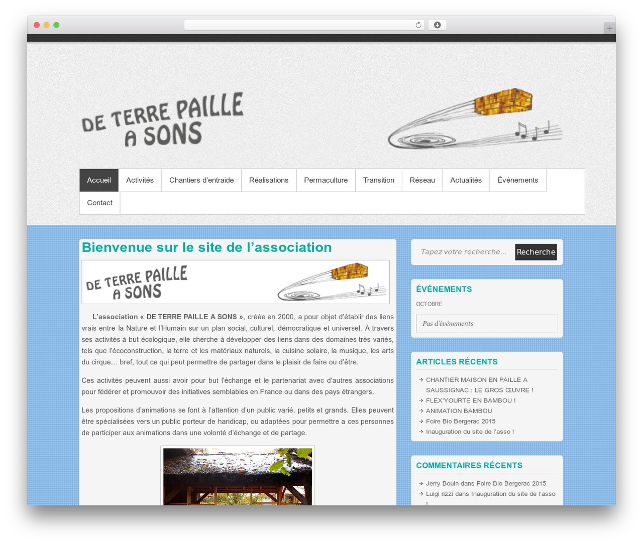 Simple Catch WordPress theme - deterrepailleasons.com