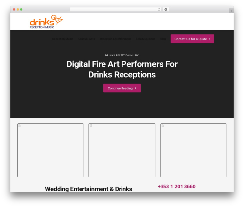 Ultimate Conversion WP theme - drinksreceptionmusic.ie