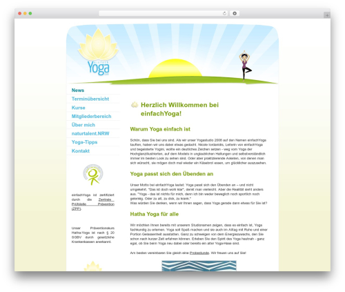 WordPress theme einfachyoga.com - einfachyoga.com