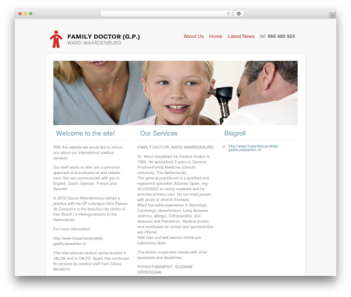 WordPress theme SimpleFolio - doctorwaardenburg.com