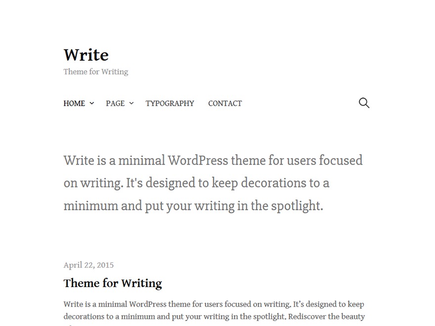 Write_c WordPress theme