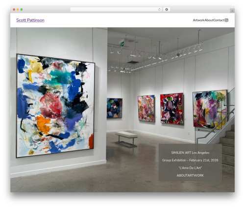 BDS Theme WordPress theme - scottpattinsonart.com