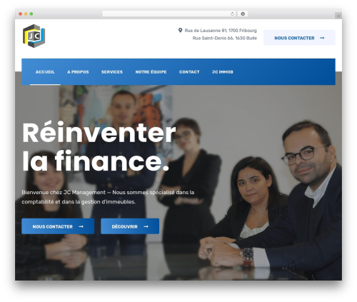 Borex WordPress theme - jc-management.ch