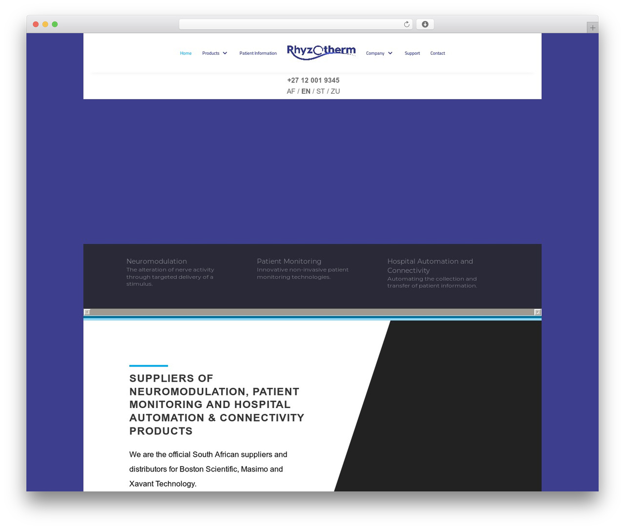 Divi WordPress theme - rhyzotherm.com