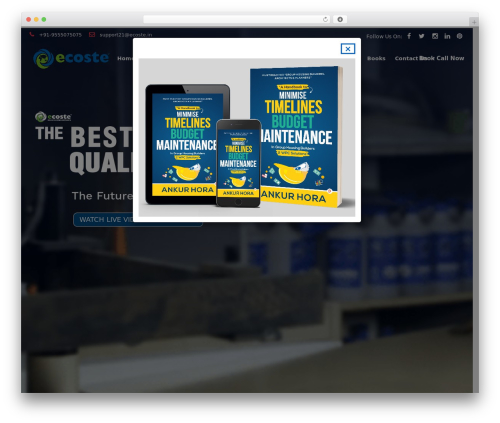 Ecoste v2 WordPress theme - ecoste.in