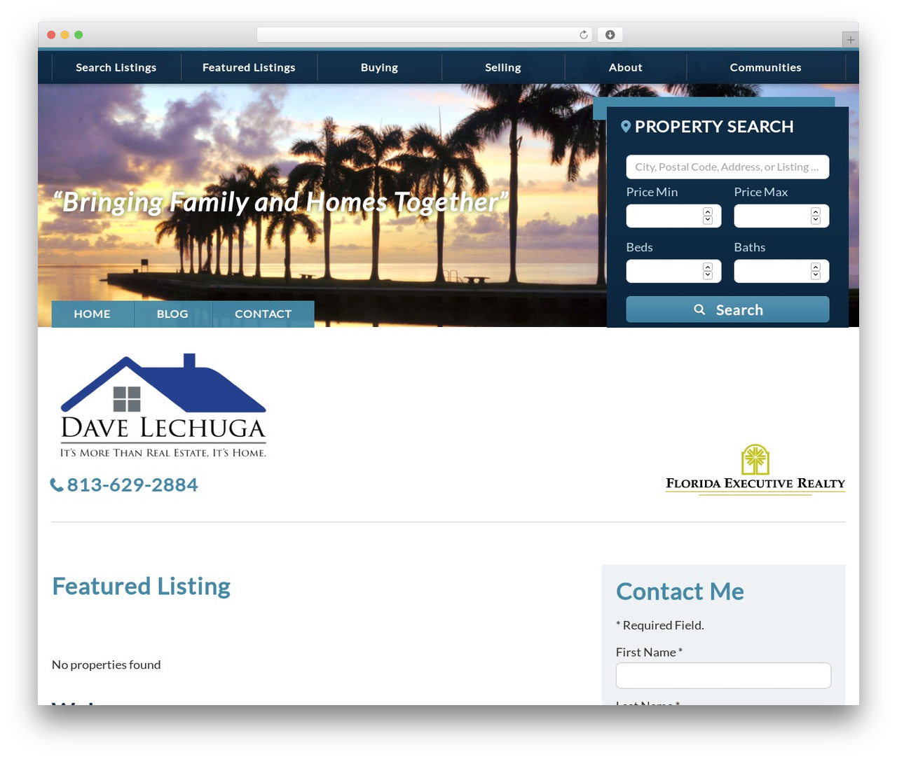 IXACT Framework top WordPress theme - dlechuga.realtor