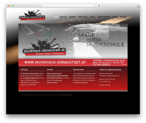 Proyecto WordPress theme design - musikhaus-donaustadt.at