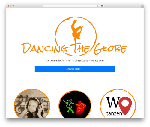 WordPress theme Divi - dancingtheglobe.at