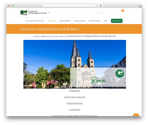 WordPress theme Language School - deutsche-heilpraktikerschule.de/bonn