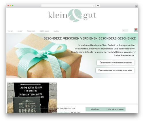 Legally saas dsgvo plugin WordPress plugin - kleinundgut.ch