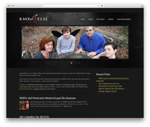 Musicpro WordPress website theme - know1else.com