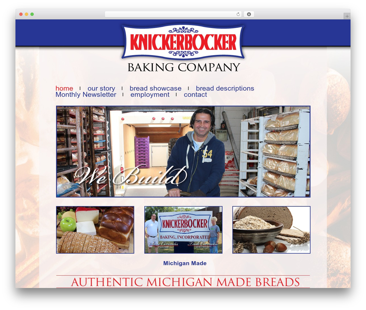 Prototype WP theme - knickerbockerbaking.com Prototype WP theme - knickerbockerbaking.com