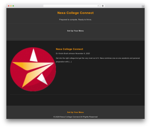 WordPress theme NEXA - nexacollegeconnect.com