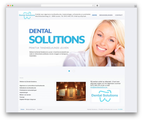 WordPress Theme Number WordPress theme design - dentalsolutions.be