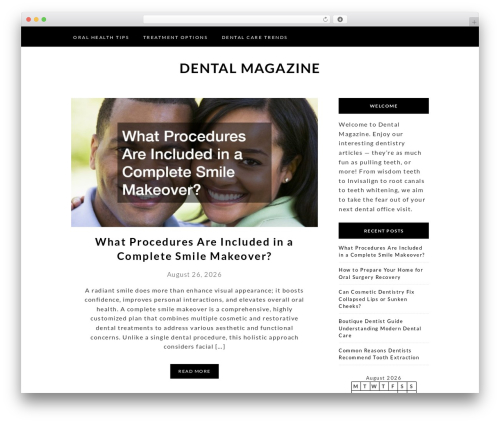 WordPress website theme One-Blog - dentalmagazine.co WordPress website theme One-Blog - dentalmagazine.co