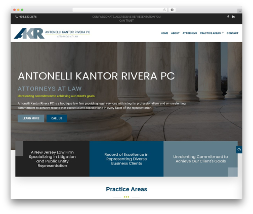 Bootstrap Component Blox theme WordPress - akrlaw.com