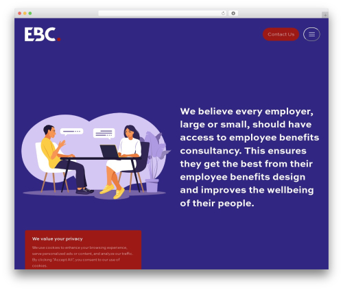 Customify WordPress theme design - ebc-llp.com