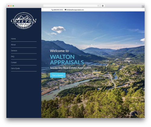 Divi WordPress theme design - waltonappraisals.com