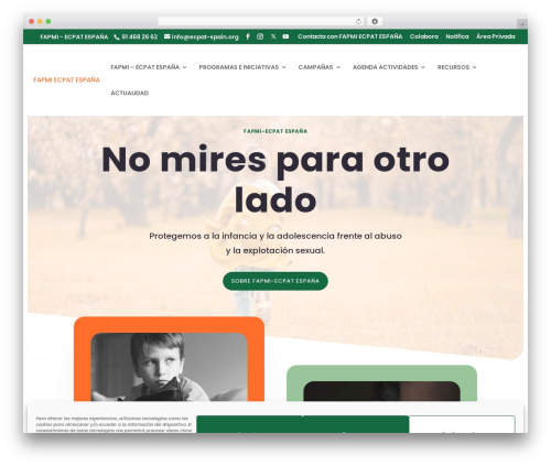 Elegantchart WordPress plugin - ecpat-spain.org