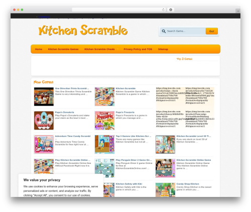 Durus WordPress theme - kitchenscrambleonline.com