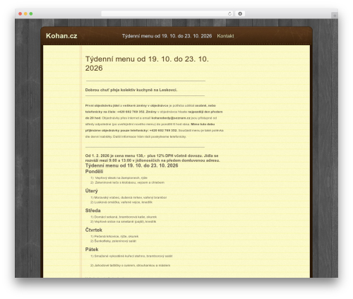 Lycus theme WordPress - kohan.cz