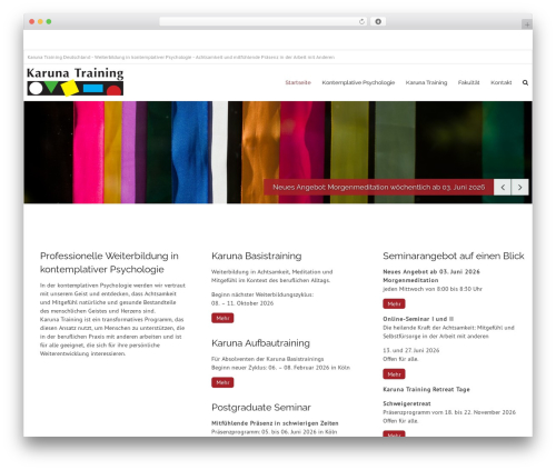 Meteor WordPress theme - karunatraining.de