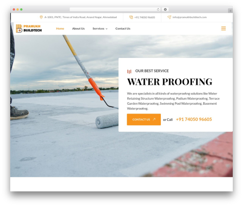 roofex theme WordPress - pramukhbuildtech.com
