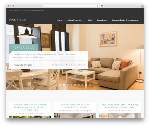 sleepandstay theme WordPress - sleepandstay.com