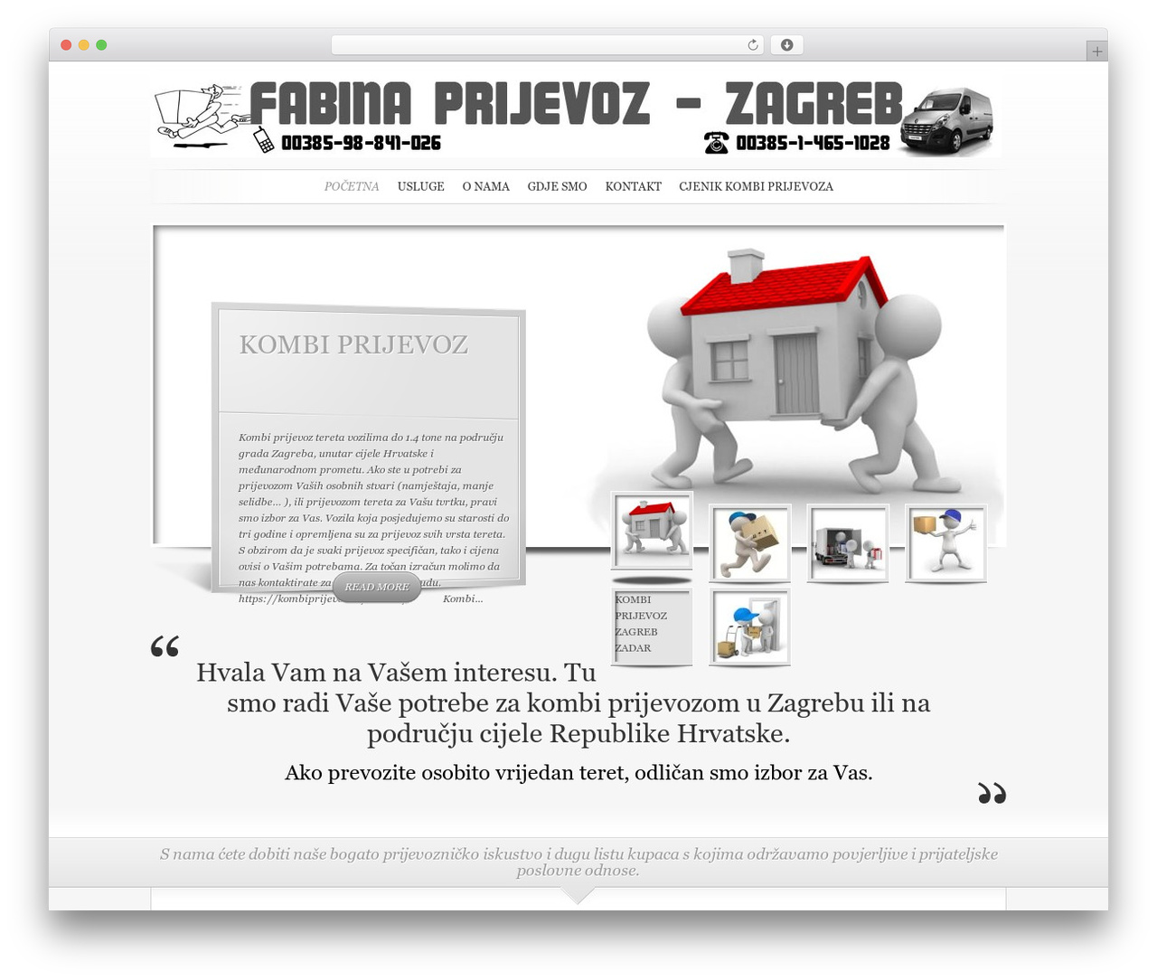 Best WordPress theme SimplePress - kombiprijevoz.eu