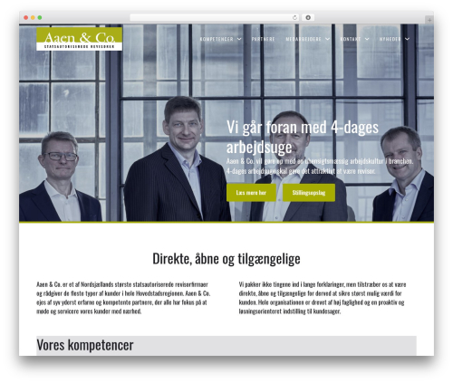 Chaplin WordPress theme - aaenco.dk