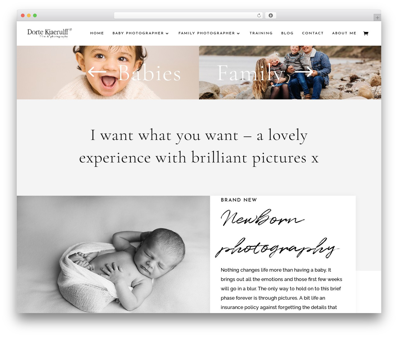 Divi photography WordPress theme - dorte.co.uk