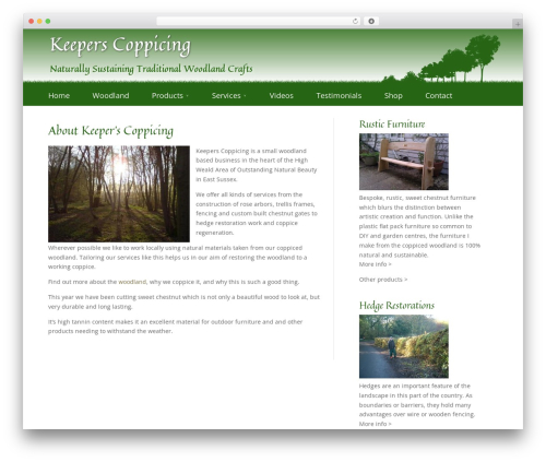 Divi premium WordPress theme - keeperscoppicing.co.uk