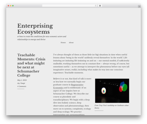 Gutenberg core WordPress plugin - enterprisingecosystems.org