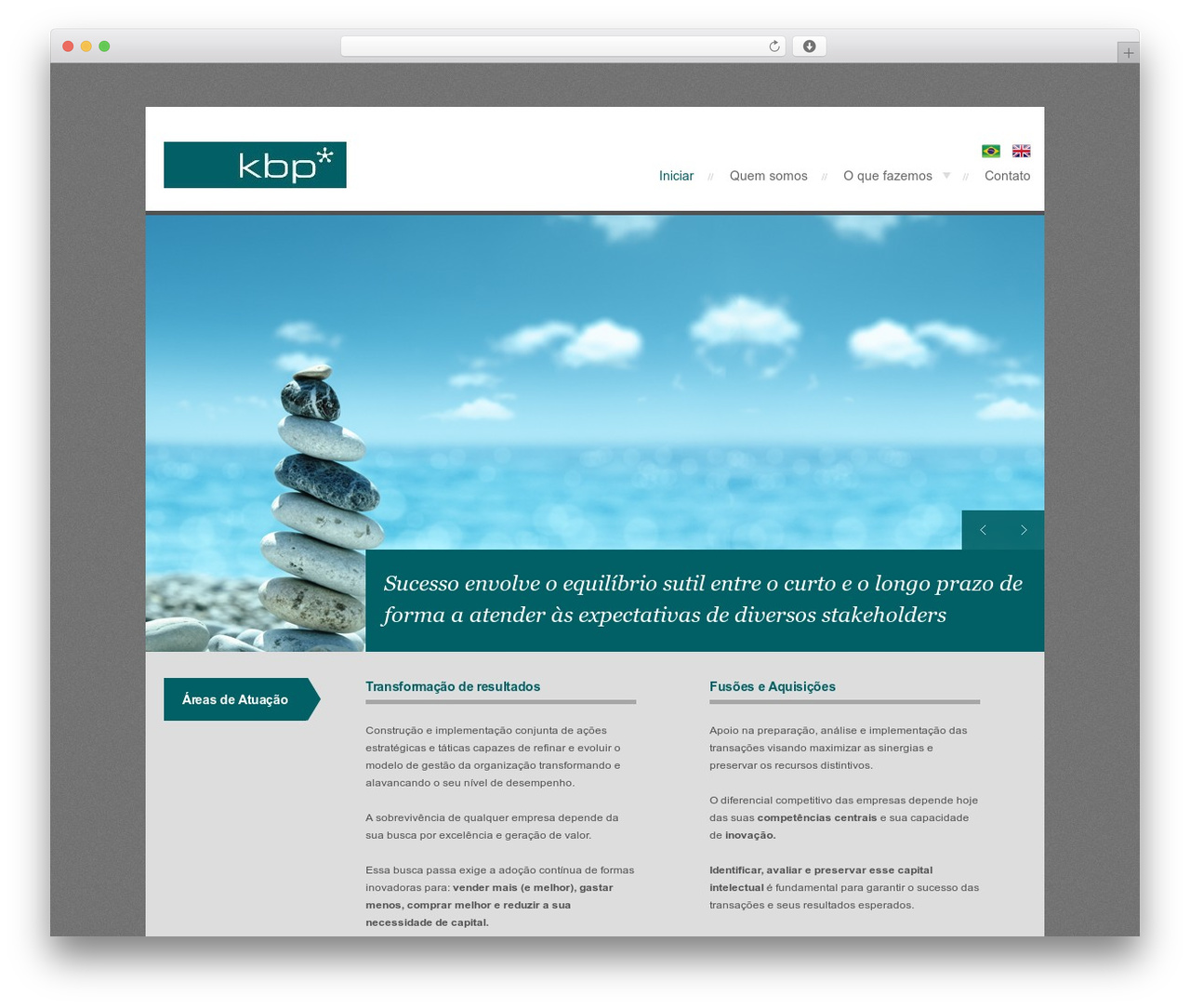 Prolio WordPress theme - kbpconsultoria.com.br