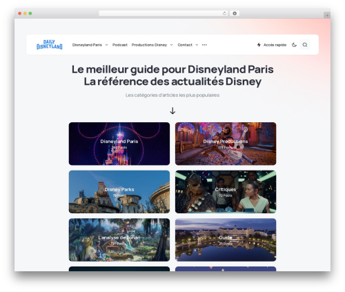Theme WordPress Caards - dailydisneyland.com