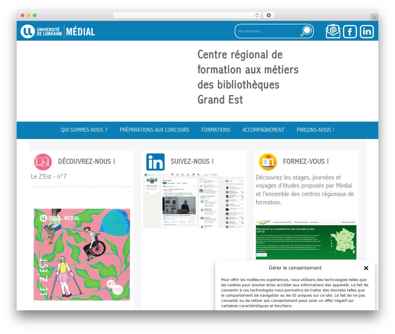 Theme WordPress GeneratePress - medial.univ-lorraine.fr