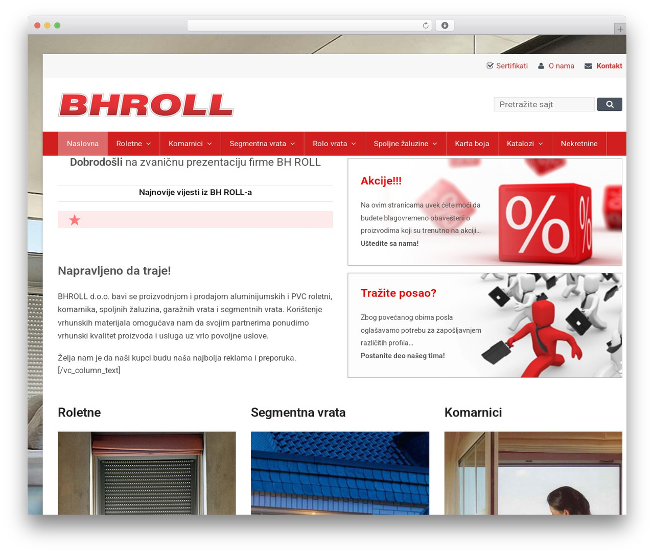 Total theme WordPress - bhroll.ba