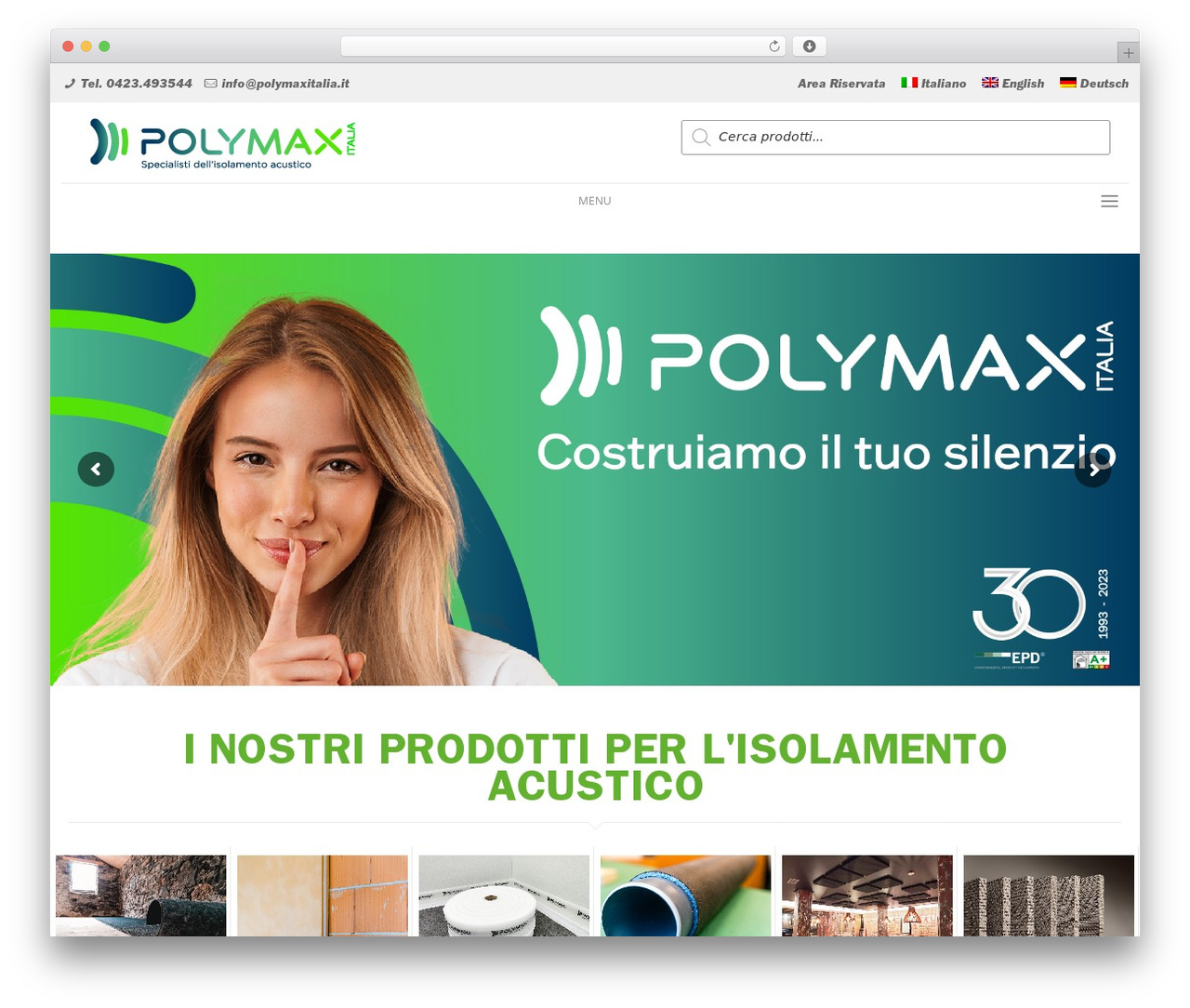 WordPress theme Betheme - polymaxitalia.it